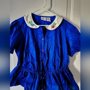 The Dress Shop, size 1x, Snow White peplum blouse